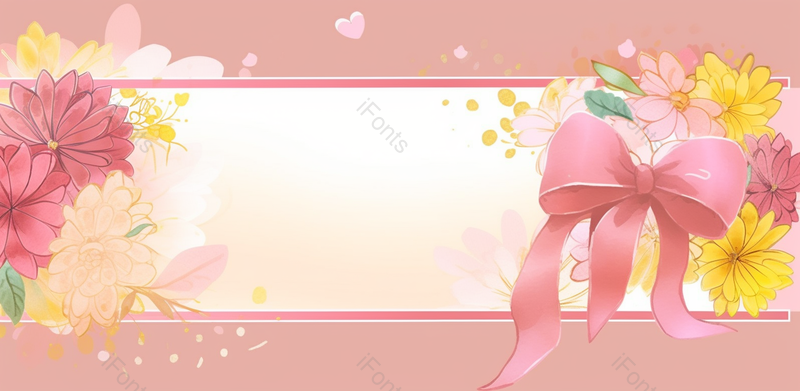 母亲节妈妈女儿宝宝鲜花绿植信封,插画/手绘图,插画/手绘图库,插画/手绘图下载,插画/手绘